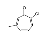 2,4,6-Cycloheptatrien-1-one,2-chloro-6-methyl- structure