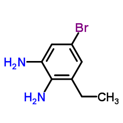 5-Bromo-3-ethyl-1,2-benzenediamine结构式
