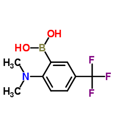 2-(dimethylamino)-5-(trifluoromethyl)phenylboronic acid Structure