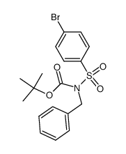 tert-butyl benzyl((4-bromophenyl)sulfonyl)carbamate结构式