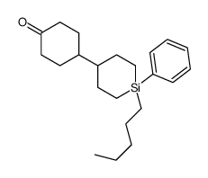 4-(1-pentyl-1-phenylsilinan-4-yl)cyclohexan-1-one Structure