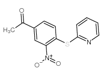 1-[3-NITRO-4-(2-PYRIDYLTHIO)PHENYL]ETHAN-1-ONE Structure