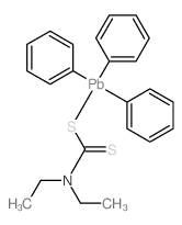 diethylaminomethanedithioate; triphenyllead Structure