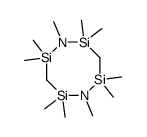 1,2,2,4,4,5,6,6,8,8-decamethyl-1,5,2,4,6,8-diazatetrasilocane结构式