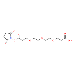 Acid-C2-PEG3-NHS ester结构式