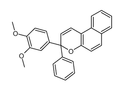 3-(3,4-dimethoxyphenyl)-3-phenylbenzo[f]chromene Structure