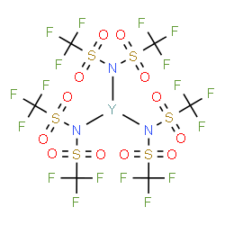 Yttrium tris(trifluoromethylsulfonyl)imide structure