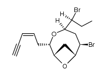 (1S,2S,4R,5R,6R)-6-bromo-4-[(S)-1-bromopropyl]-2-[(2Z)-2-penten-4-ynyl]-3,8-dioxabicyclo[5.1.1]nonane结构式