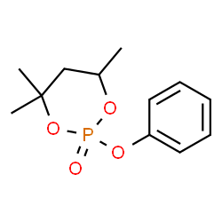 4,4,6-Trimethyl-2-phenoxy-1,3,2-dioxaphosphorinane 2-oxide structure