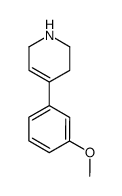 4-(3-methoxyphenyl)-1,2,5,6-tetrahydropyridine结构式