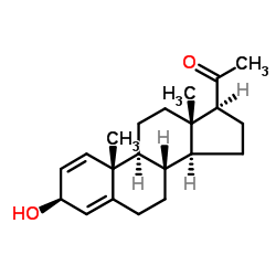 3beta-hydroxypregna-1,4-dien-20-one Structure