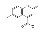 methyl 6-methyl-2-oxochromene-4-carboxylate结构式
