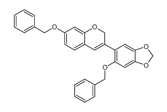 7-(benzyloxy)-3-(6-(benzyloxy)benzo[d][1,3]dioxol-5-yl)-2H-chromene Structure