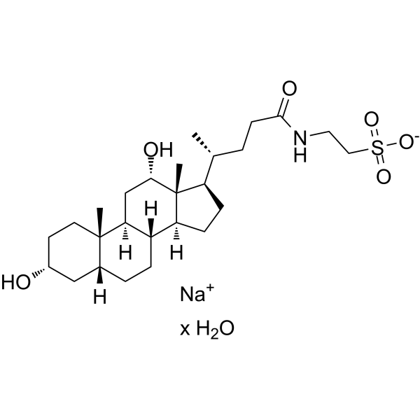 牛磺酸脱氧胆酸钠 水合物结构式