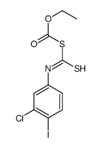 ethyl (3-chloro-4-iodophenyl)carbamothioylsulfanylformate结构式