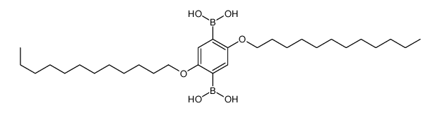 (4-borono-2,5-didodecoxyphenyl)boronic acid Structure