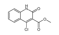 1H-4-chloro-2-oxoquinoline-3-carboxylic acid methyl ester Structure