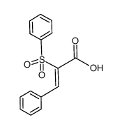 Z-3-phenyl-2-(phenylsulfonyl)propenoic acid Structure