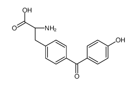 (2S)-2-amino-3-[4-(4-hydroxybenzoyl)phenyl]propanoic acid结构式