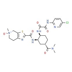 2-(((1R,2S,5S)-2-(2-((5-氯吡啶-2-基)氨基)-2-氧代乙酰胺)-5-(二甲基氨基甲酰基)环己基)氨基甲酰基)-5-甲基-4 ,5,6,7-四氢噻唑并[5,4-c]吡啶5-氧化物(依度沙班杂质)结构式