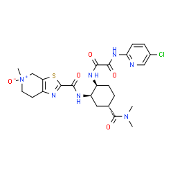 2-(((1R,2S,5S)-2-(2-((5-Chloropyridin-2-yl)amino)-2-oxoacetamido)-5-(dimethylcarbamoyl)cyclohexyl)carbamoyl)-5-methyl-4,5,6,7-tetrahydrothiazolo[5,4-c]pyridine 5-oxide(Edoxaban Impurity) structure