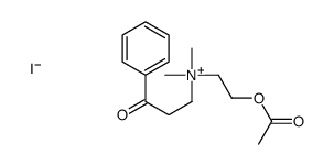 2-acetyloxyethyl-dimethyl-(3-oxo-3-phenylpropyl)azanium,iodide Structure