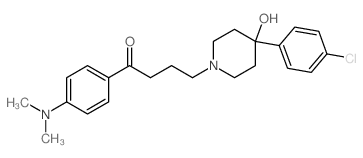 1-Butanone,4-[4-(4-chlorophenyl)-4-hydroxy-1-piperidinyl]-1-[4-(dimethylamino)phenyl]-结构式