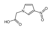 1H-Pyrrole-1-aceticacid,3-nitro-(9CI) Structure