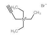 2-Propyn-1-aminium,N,N,N-triethyl-, bromide (1:1) structure