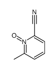 6-methyl-1-oxidopyridin-1-ium-2-carbonitrile结构式