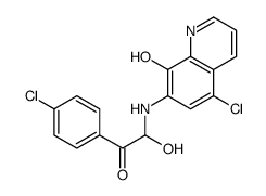 2-[(5-chloro-8-hydroxyquinolin-7-yl)amino]-1-(4-chlorophenyl)-2-hydroxyethanone结构式