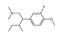 3-Fluoro-4-methoxy-N,N-dimethyl-β-(1-methylpropyl)benzeneethanamine Structure