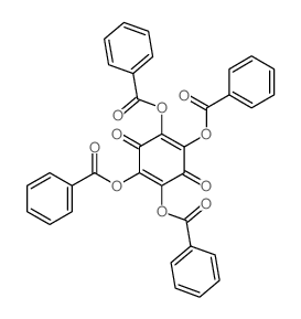 2,5-Cyclohexadiene-1,4-dione,2,3,5,6-tetrakis(benzoyloxy)-结构式
