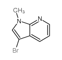 3-溴-1-甲基-1H-吡咯[2,3-B]吡啶结构式