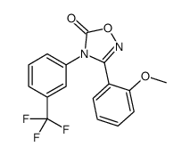 3-(2-methoxyphenyl)-4-[3-(trifluoromethyl)phenyl]-1,2,4-oxadiazol-5-one结构式