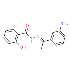 N'-[1-(3-aminophenyl)ethylidene]-2-hydroxybenzohydrazide Structure