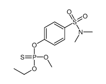 Phosphorothioic acid O-ethyl O-methyl O-[p-(N,N-dimethylsulfamoyl)phenyl] ester结构式