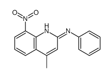 N-(4-Methyl-8-nitro-2-quinolinyl)-N-phenylamine结构式