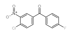 3-nitro-4-chloro-4'-fluorobenzophenone structure