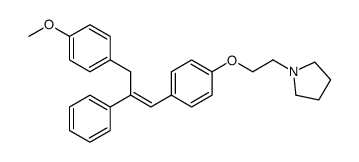 1-[2-[4-[(Z)-3-(4-methoxyphenyl)-2-phenylprop-1-enyl]phenoxy]ethyl]pyrrolidine Structure