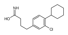 4-(3-chloro-4-cyclohexylphenyl)butanamide Structure