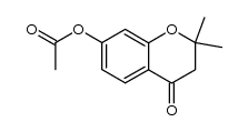 7-acetoxy-2,2-dimethyl-4-chromanone Structure