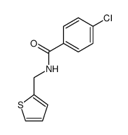 4-chloro-N-(thiophen-2-ylmethyl)benzamide结构式