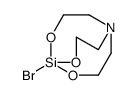 5-bromo-4,6,11-trioxa-1-aza-5-silabicyclo[3.3.3]undecane Structure