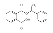 2-(1-phenylethoxycarbonyl)benzoic acid structure