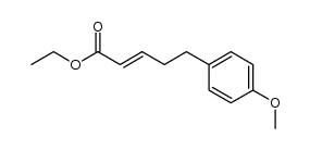 ethyl 5-(4-methoxyphenyl)pent-2-enoate Structure