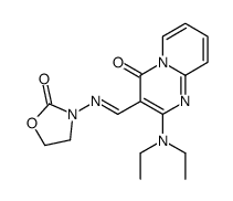 3-[(E)-[2-(diethylamino)-4-oxopyrido[1,2-a]pyrimidin-3-yl]methylideneamino]-1,3-oxazolidin-2-one Structure