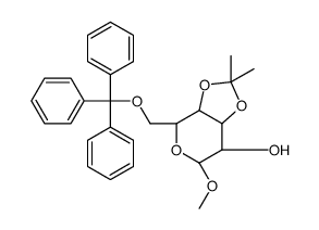 METHYL-3,4-O-ISOPROPYLIDENE-6-O-TRIPHENYLMETHYL-BETA-D-GALACTOPYRANOSIDE结构式