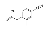 2-(4-cyano-2-methylphenyl)acetic acid Structure