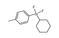 (cyclohexyl)(difluoro)(4-methylphenyl)silane Structure